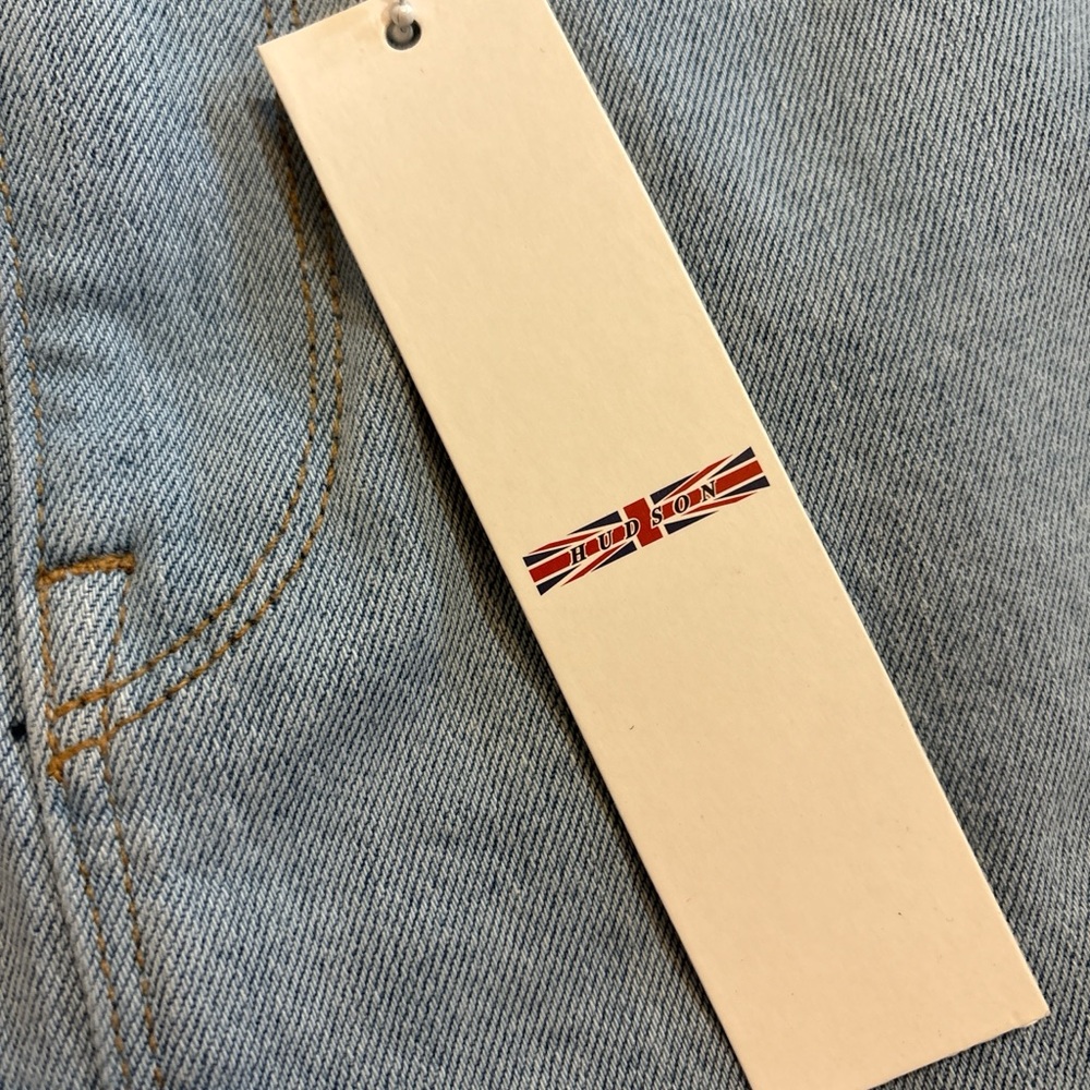 Hudson Jeans Two-Tone Denim Mini Skirt - Picture 3 of 5